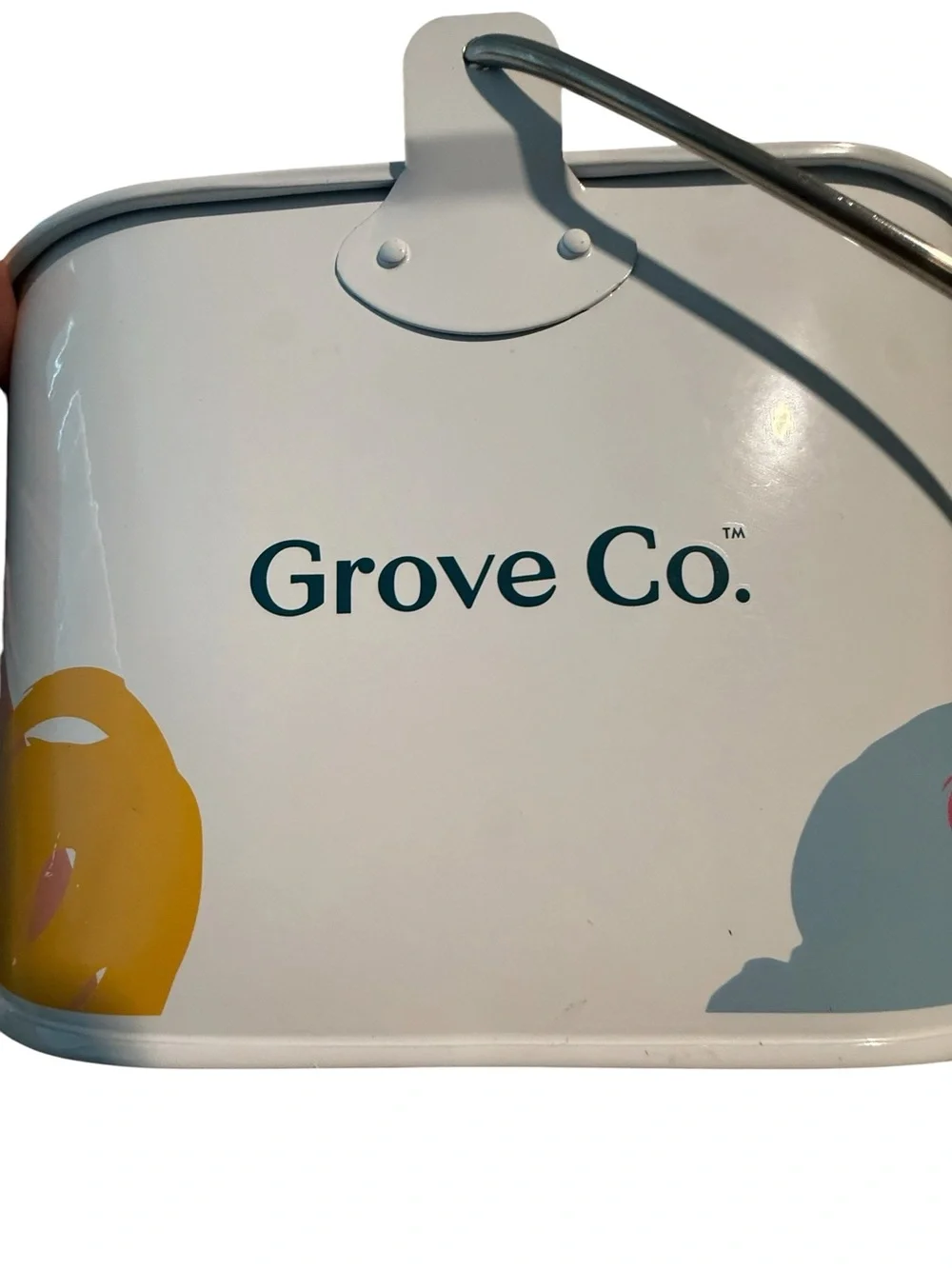New Grove Collaborative Gray Metal Cleaning Caddy
